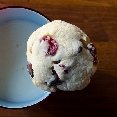 cranberry chocolate chip butter cookies cup