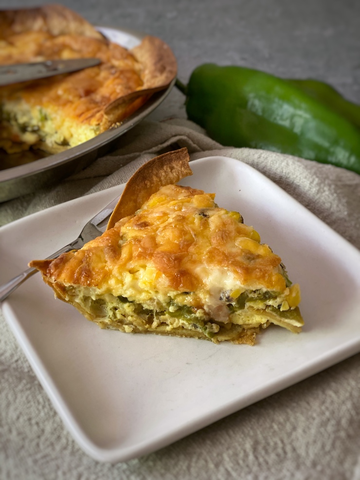Recipe Trader Joe S Inspired Hatch Chile And Corn Quiche Dailywaffle