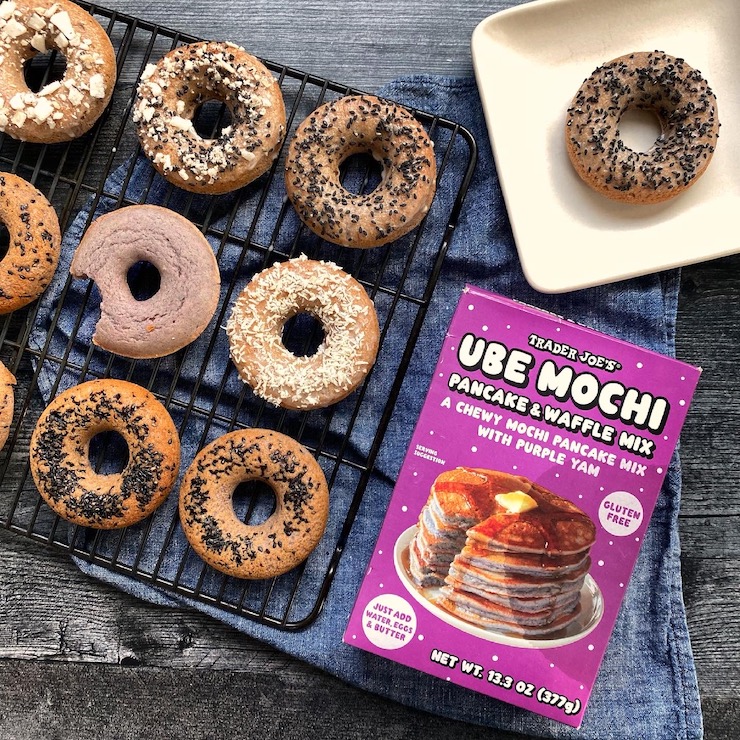 Make Ube Mochi Donuts with Trader Joe's Ube Mochi Pancake and Waffle Mix