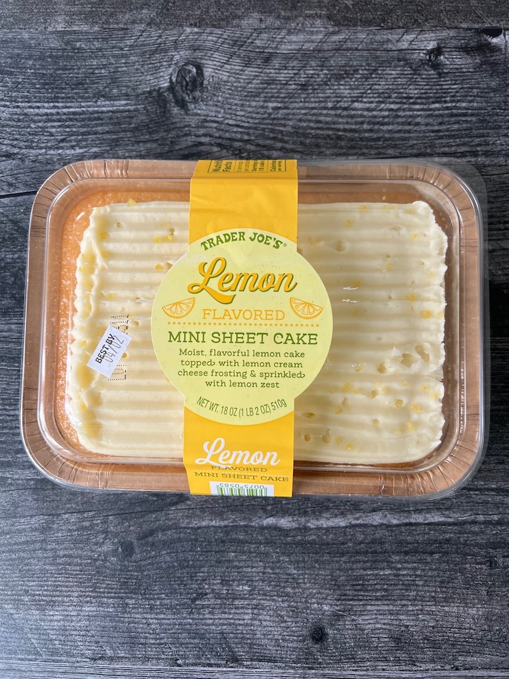 We Tried Trader Joe's Lemon Mini Sheet Cake 