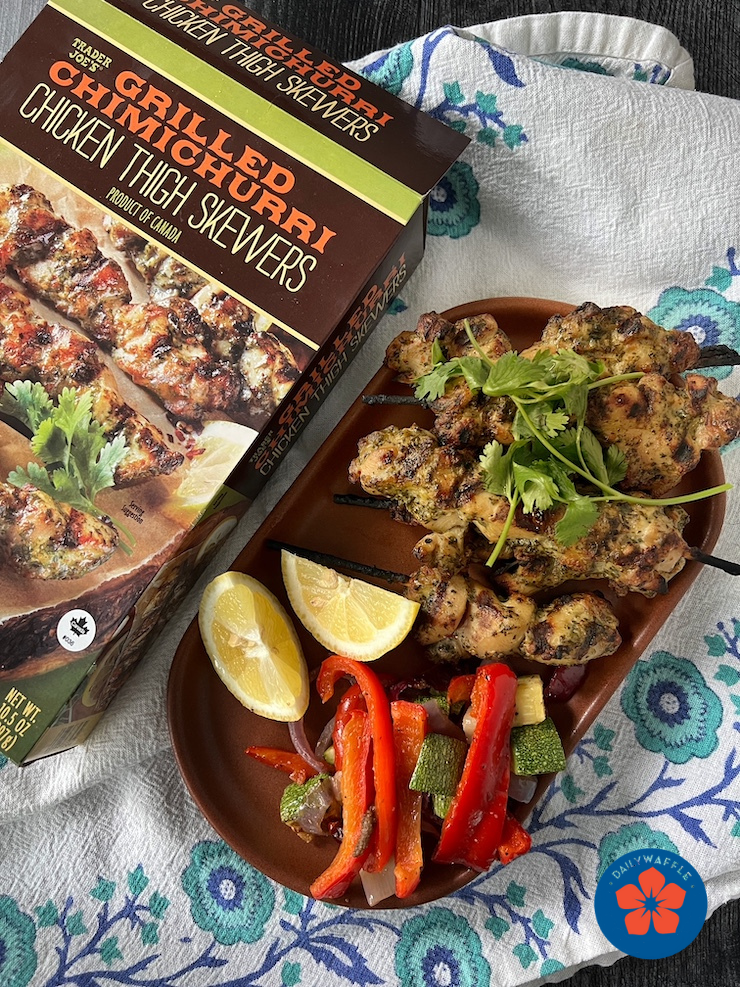 Grilled Chimichurri Chicken Skewers Recipe - Kitchen Swagger