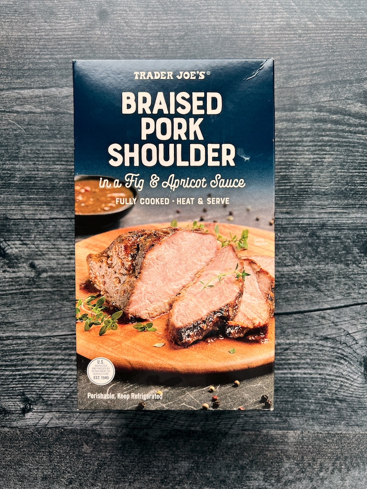 We Tried Trader Joe's Braised Pork Shoulder with Fig and Apricot Sauce