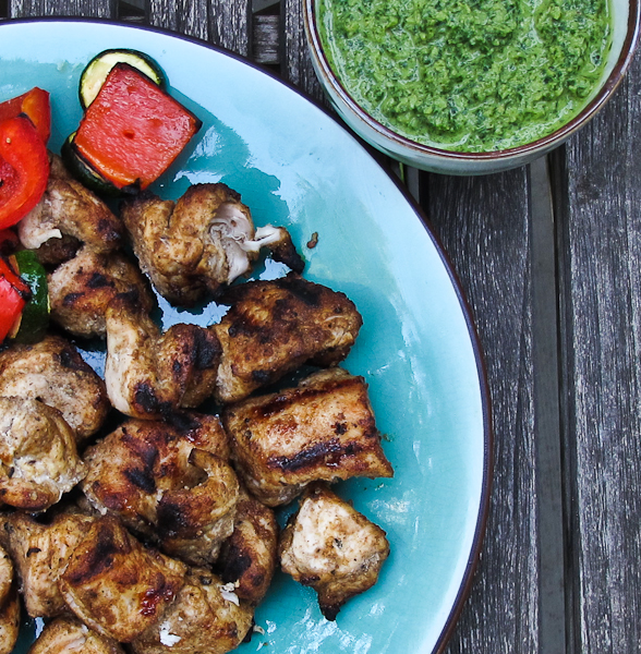 Chicken Tikka Cilantro-Mint Chutney