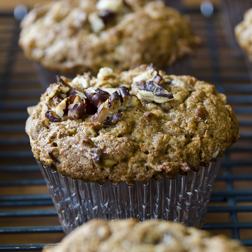 apple pecan muffins