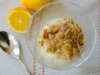 Lemon Pudding with Coconut Oat Crumble