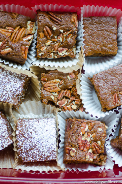 molasses pecan snack cake