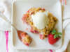 Strawberry Rhubarb Crumble Crisp