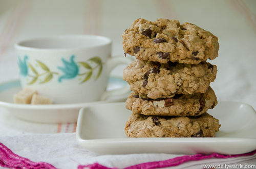 cowboy cookies with olive oil | dailywaffle