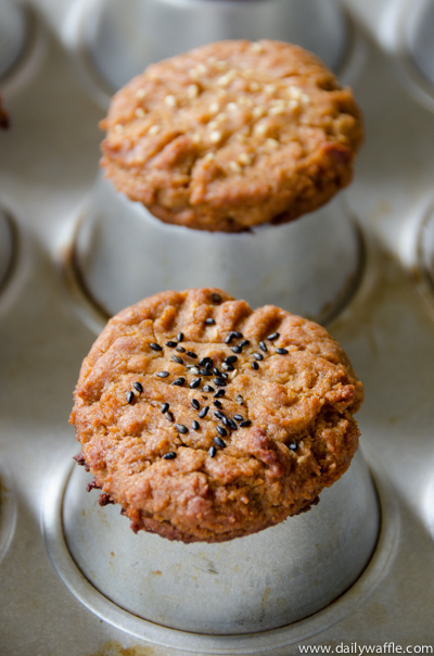 peanut butter miso cookies with sesame | dailywaffle