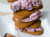 Fig Ice Cream Sandwiches with Speculoos Cookies