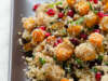 Before Big Sweater Season ~ Jeweled Butternut Couscous Salad