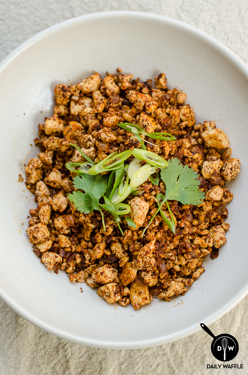 new york times tofu chorizo | dailywaffle