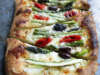 Friday Night Slice: Asparagus Flatbread with Kalamatas & Mama Lil’s Peppers