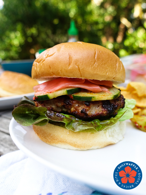 ginger miso chicken burgers 