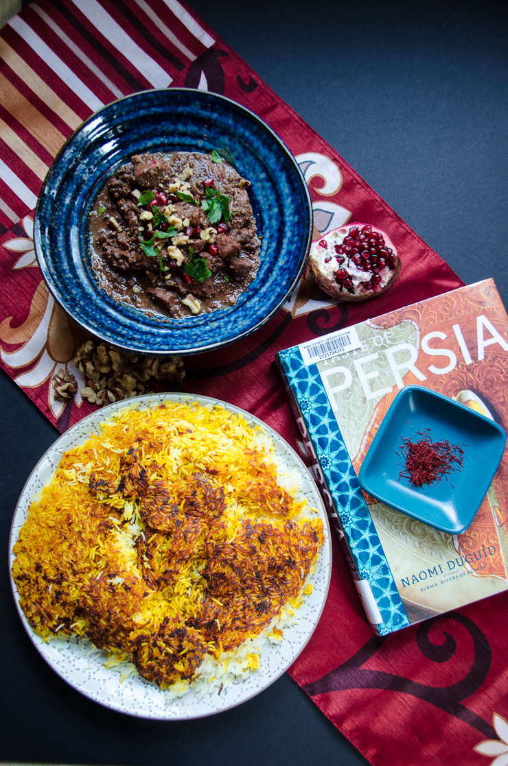 fesenjun and persian rice