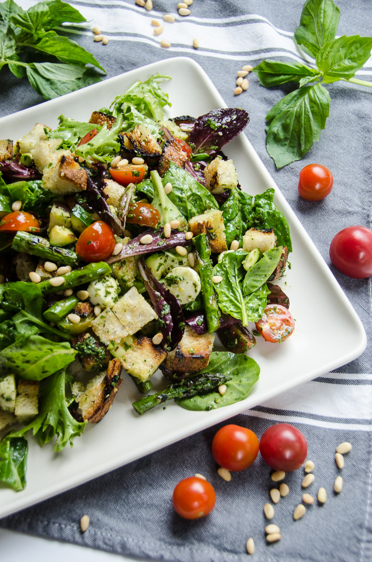 grilled panzanella salad