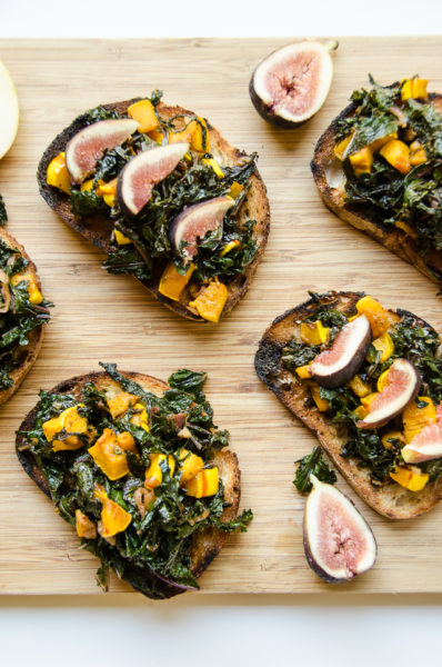 kale and delicata squash