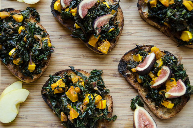 delicata squash and kale