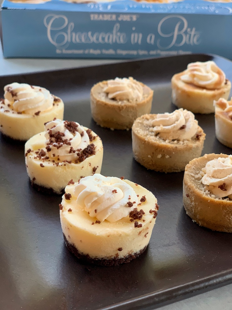 trader joe's cheesecake in a bite mini cheesecakes