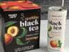 We Tried Trader Joe’s Sparkling Black Tea with Peach Juice