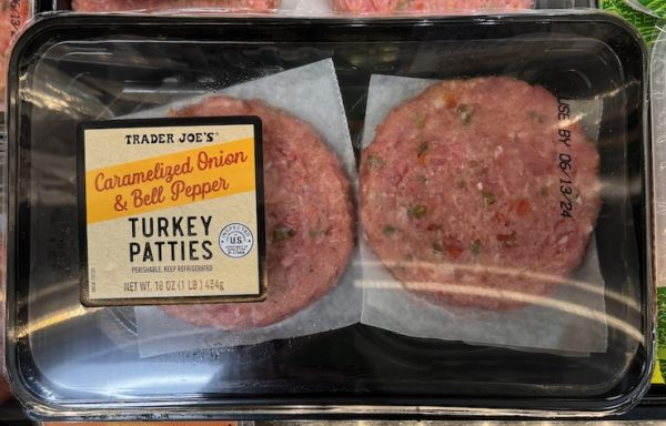 Trader Joe's Caramelized Onion and Bell Pepper Turkey Patties
