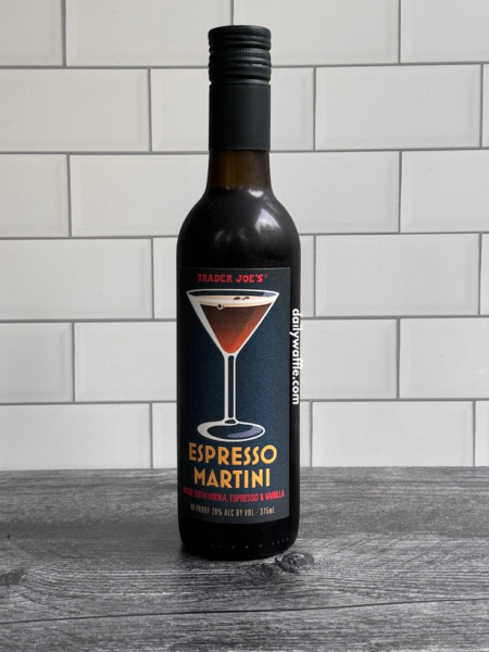 Trader Joe's Espresso Martini bottle.