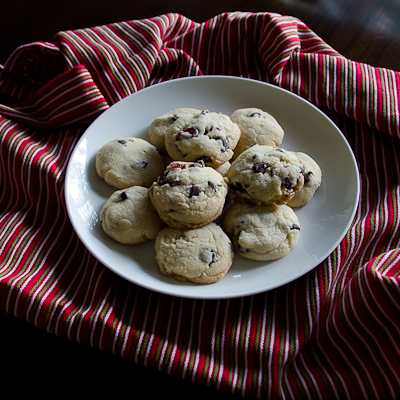 cranberry chocolate chip butter cookies