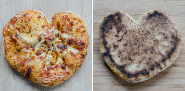 pizza heart front and back | dailywaffle
