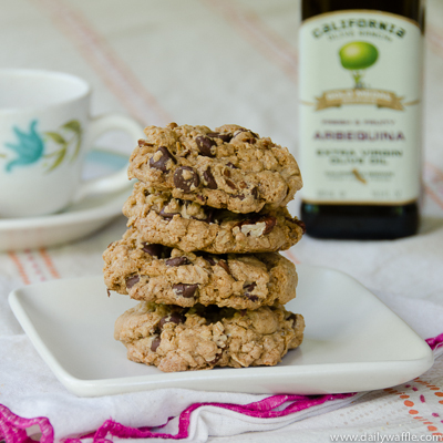 cowboy cookies with CA olive oil | dailywaffle