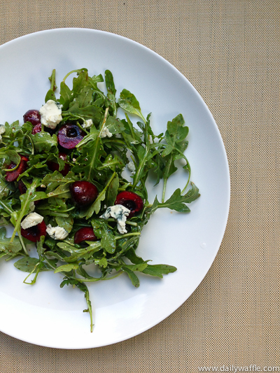 cherry arugula salad| dailywaffle