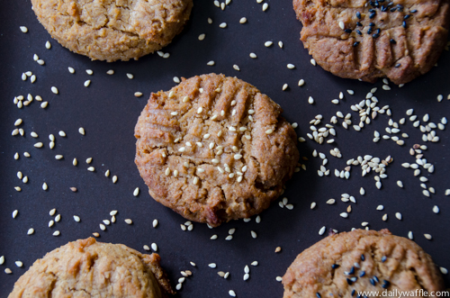 peanut butter miso cookies | dailywaffle