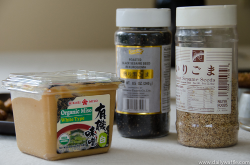 peanut butter miso cookies ingredients | dailywaffle