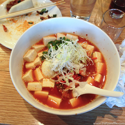 kimchi ramen with tofu uncle denver| dailywaffle