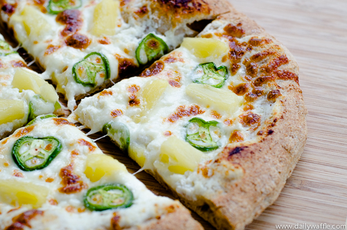pineapple jalapeno pizza pineapeno slice|dailywaffle
