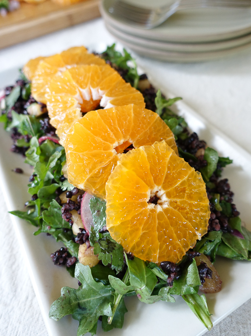 forbidden rice salad with pixie tangerine vinaigrette 2 |dailywaffle