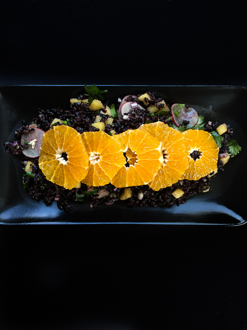 forbidden rice salad with pixie tangerine vinaigrette black |dailywaffle