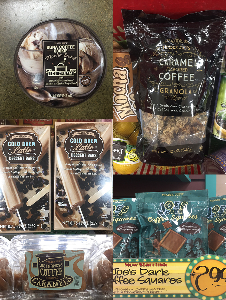 trader joe's coffee flavored products