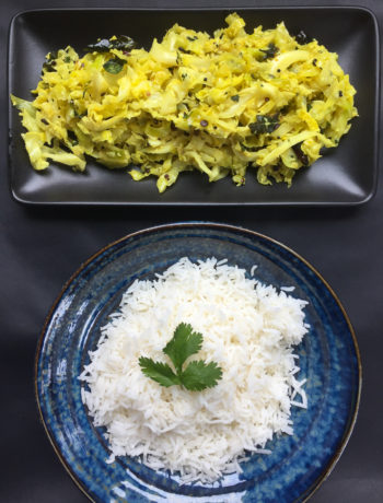 cabbage stirfry with lemon and curry leaves vibrant india