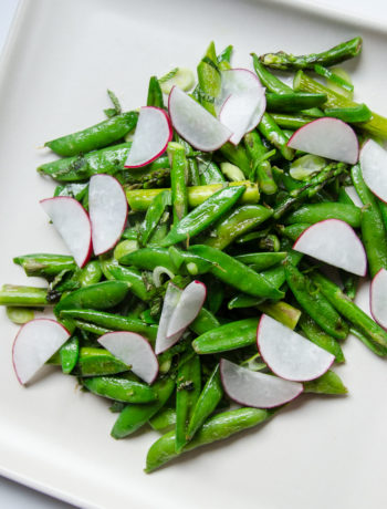 asparagus sugar snap peas side dish