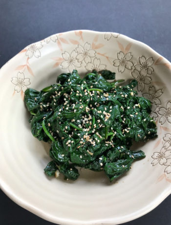sesame soy sauce spinach