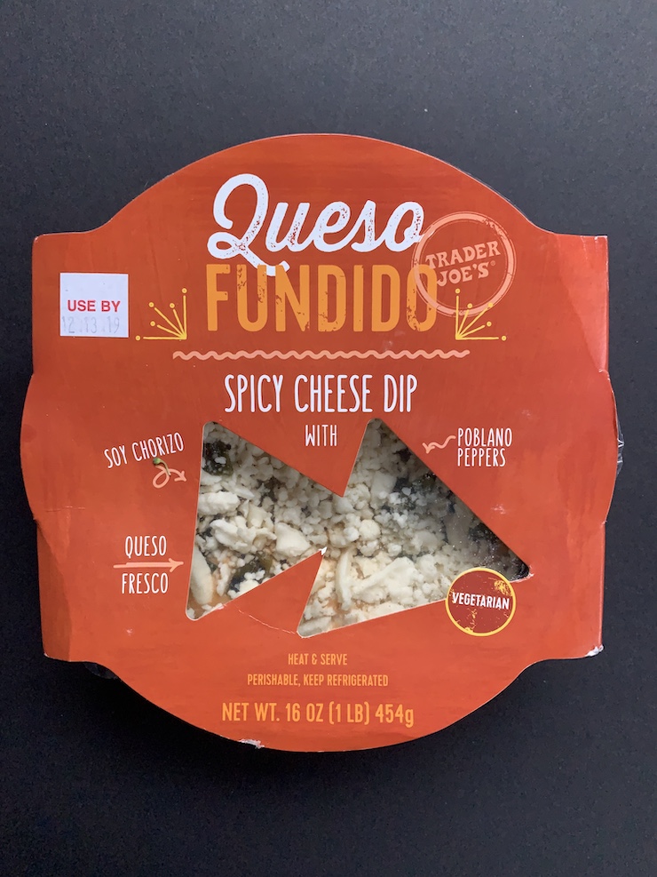 Trader Joe's Queso fundido package front.