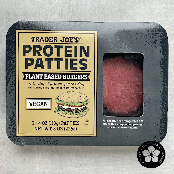 trader joe's protein patties package