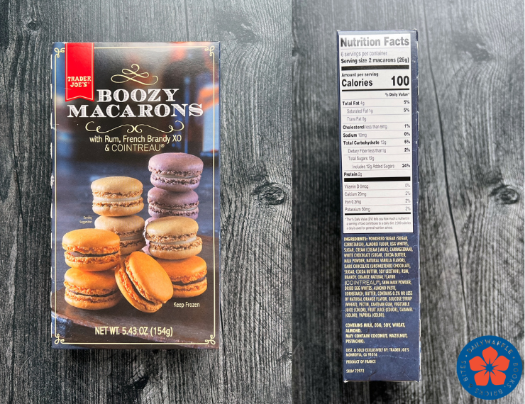 Boozy Macarons nutrition facts
