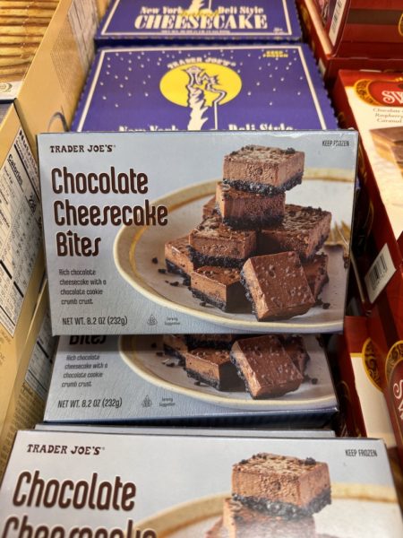 Trader Joe's Chocolate Cheesecake Bites in the Freezer Section