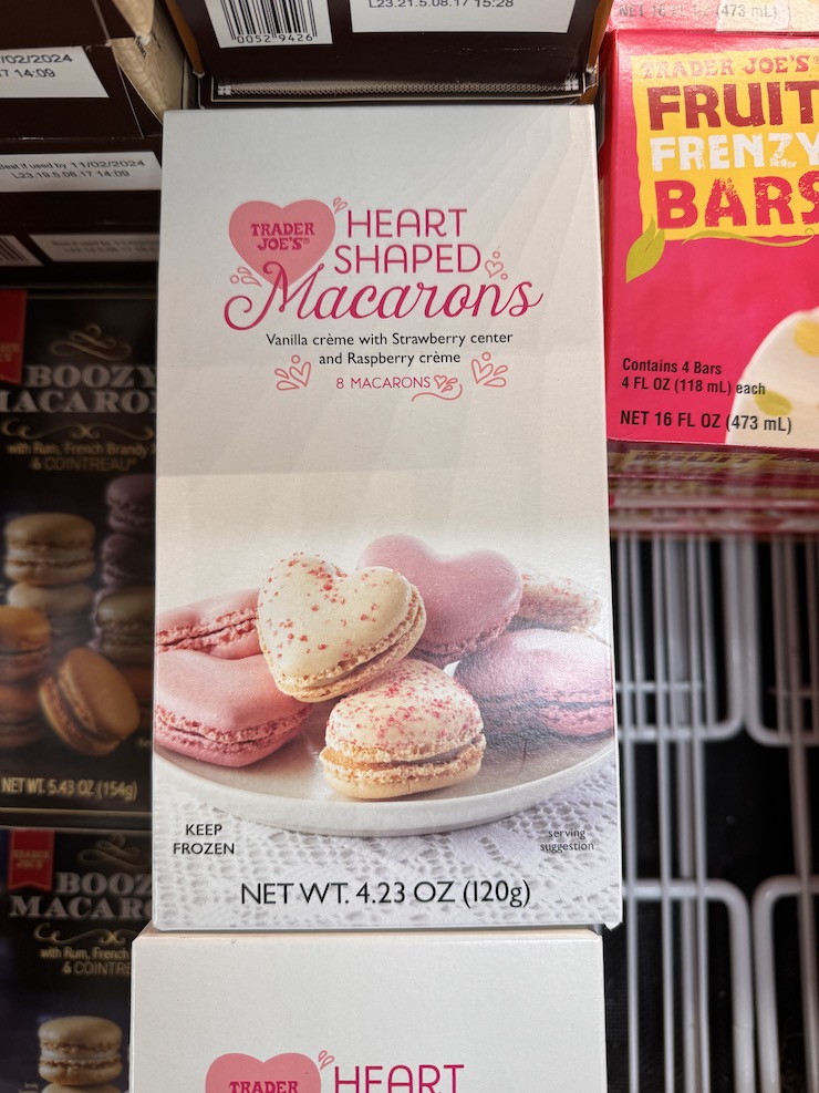Trader joe's Heart shaped macarons box