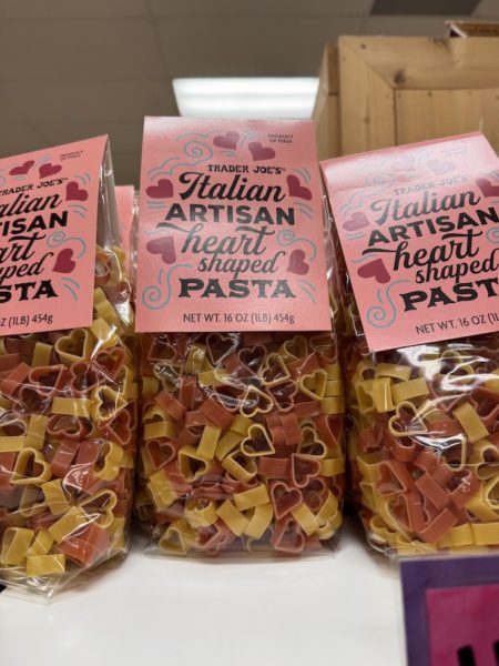 Trader Joe's Heart Shaped dried pasta.