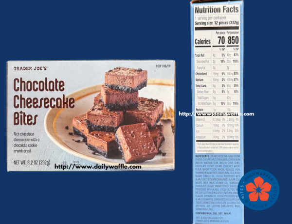Trader Joe's Chocolate Cheesecake Bites Nutrition Facts