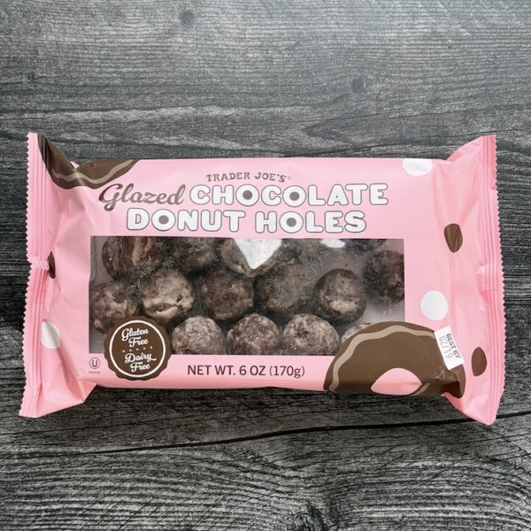 Trader Joe's Glazed Chocolate Donut Holes are dairy free and gluten free