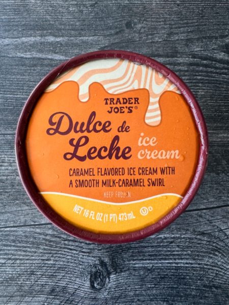 Trader Joe's Dulce de Leche Ice Cream lid