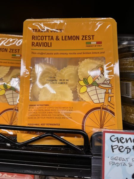 Trader Joe's Ricotta & Lemon Zest Ravioli